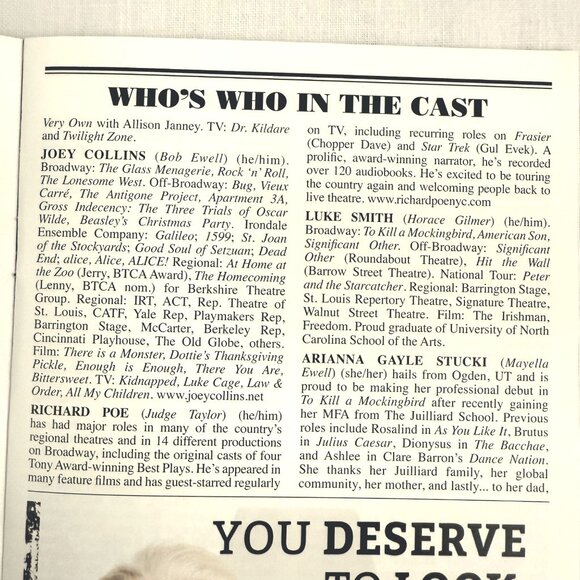 To Kill a Mockingbird Playbill Aronoff Center Cincinnati OH June 2022 Pride Mont - Picture 12 of 14